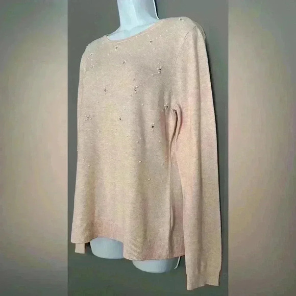 Elle Embellished Crewneck Women's Sweater (280) - Picture 3 of 8